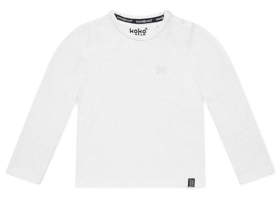 KokoNoko chlapčenské tričko z bio bavlny XKB0213 biele 62/68